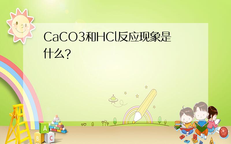 CaCO3和HCl反应现象是什么?