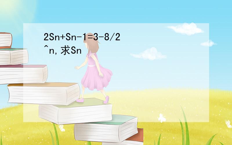 2Sn+Sn-1=3-8/2^n,求Sn